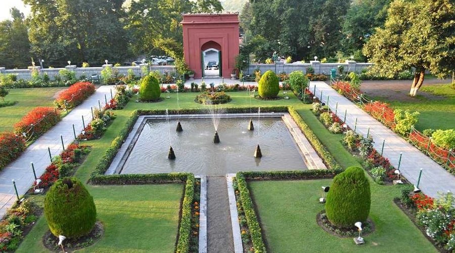 Nishat Bagh Shalimar Bagh Mughal Garden Srinagar Jammu And