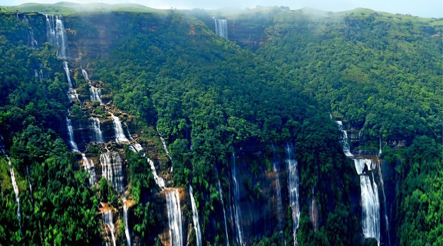 Seven Sisters Waterfall, Gangtok, North East India