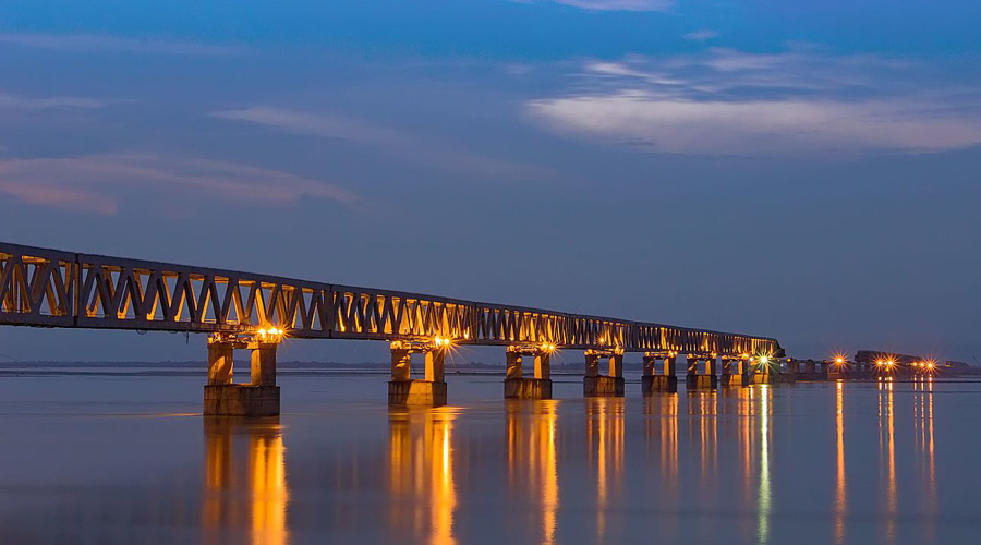 Bogibeel Bridge, Brahmaputra, Guwahati, Assam