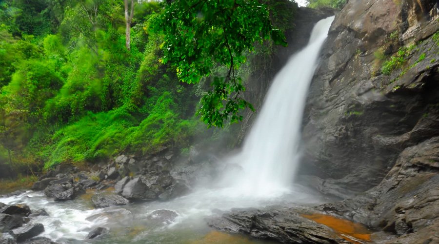 Soochipara Falls Or Sentinel Rock Waterfalls, Vellarimala, Wayanad, Kerala