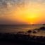 Sun Set at Promenade Beach, Pondicherry, Puducherry, Tamil Nadu, India, Asia
