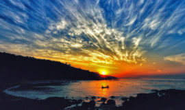 Dias Beach or Dona Paula Beach, Panaji, Centre Goa, Goa, India