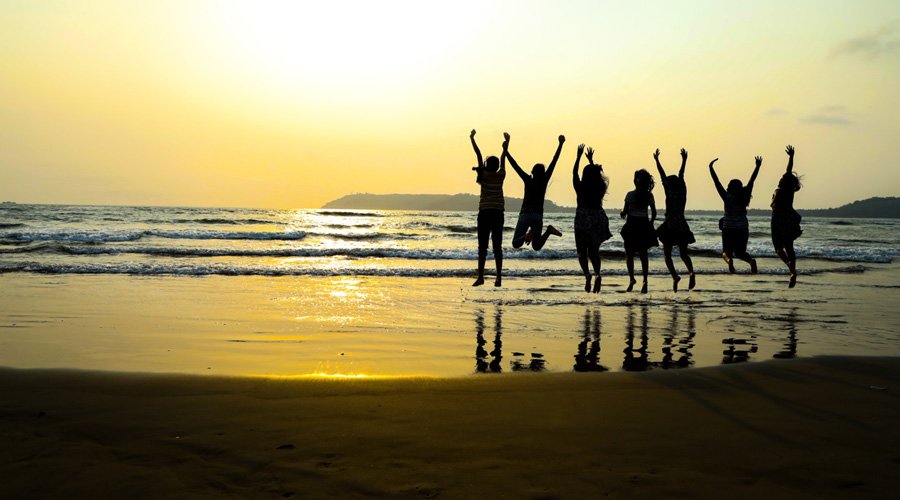 Miramar Beach, Panjim, North Goa, Goa, India