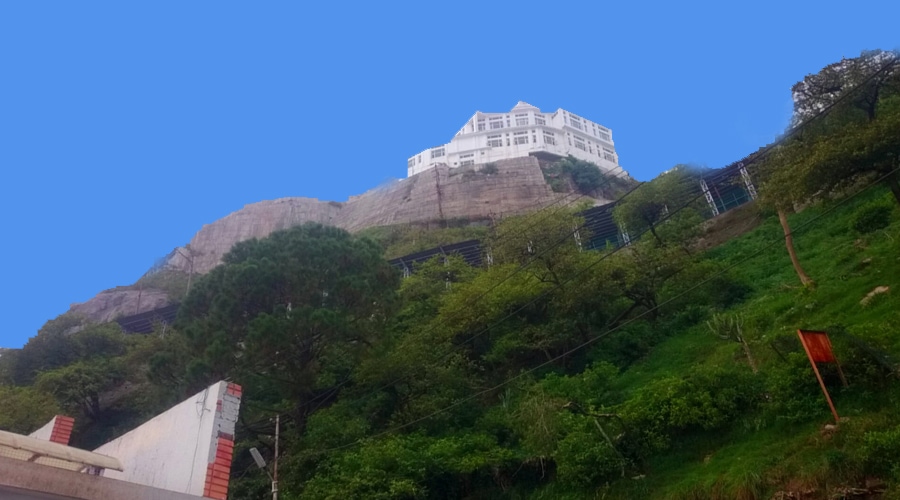 View From Ban Ganga, Ardhkuwari Temple, Vaishno Devi Yatra, Katra, Jammu and Kashmir, India