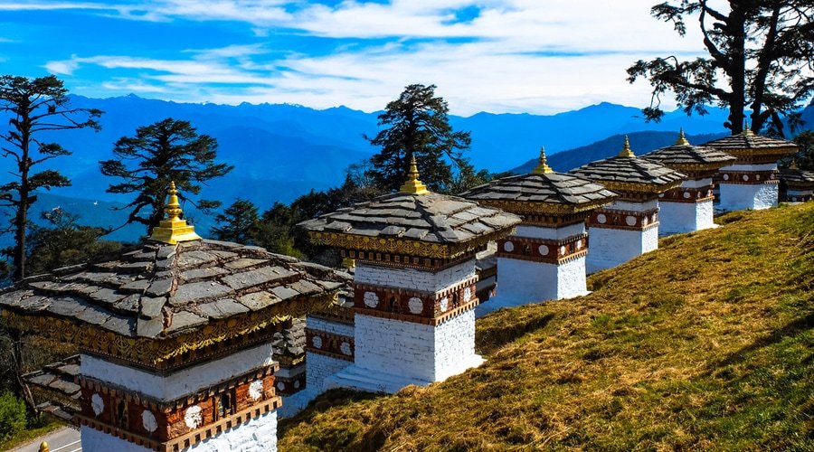 Dochula Pass, Thimpu to Punakha, Bhutan, Aisa