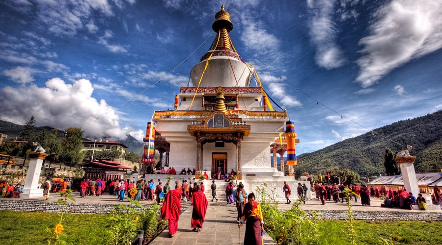 National Memorial Chorten ( Thimphu Chorten), Thimphu, Bhutan, Aisa