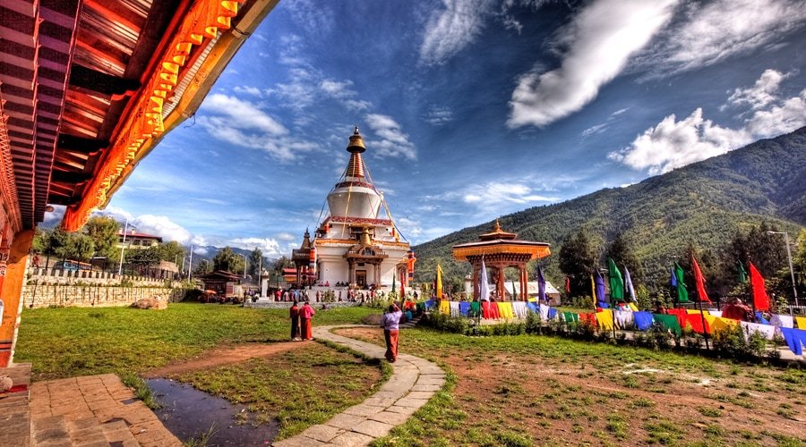 National Memorial Chorten ( Thimphu Chorten), Thimphu, Bhutan, Aisa