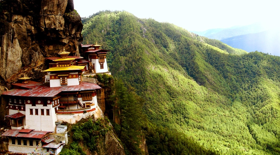 Paro Taktsang (Tiger's Nest), Paro Valley, Bhutan, Asia