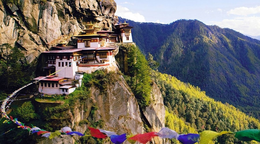 Paro Taktsang (Tiger's Nest), Paro Valley, Bhutan, Asia