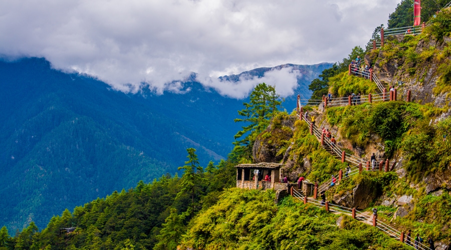 Paro Taktsang (Tiger's Nest), Paro Valley, Bhutan, Asia