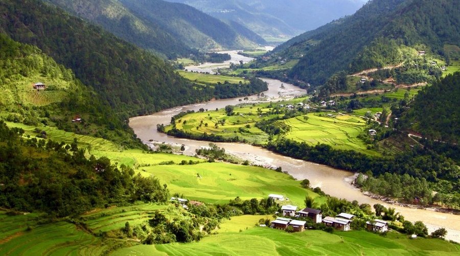Paro Valley, Paro, Bhutan, Asia