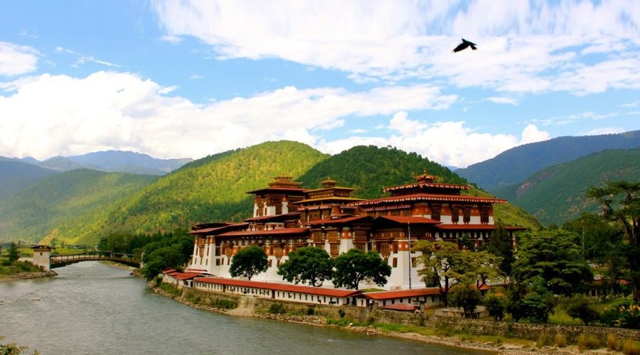 Punakha Dzong, Wangdue Phodrang, Bhutan, Asia
