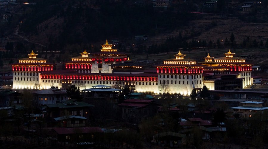 Tashichho Dzong Monastery, Thimphu, Bhutan, Asia