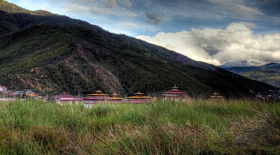 Tashichho Dzong Monastery, Thimphu, Bhutan, Asia