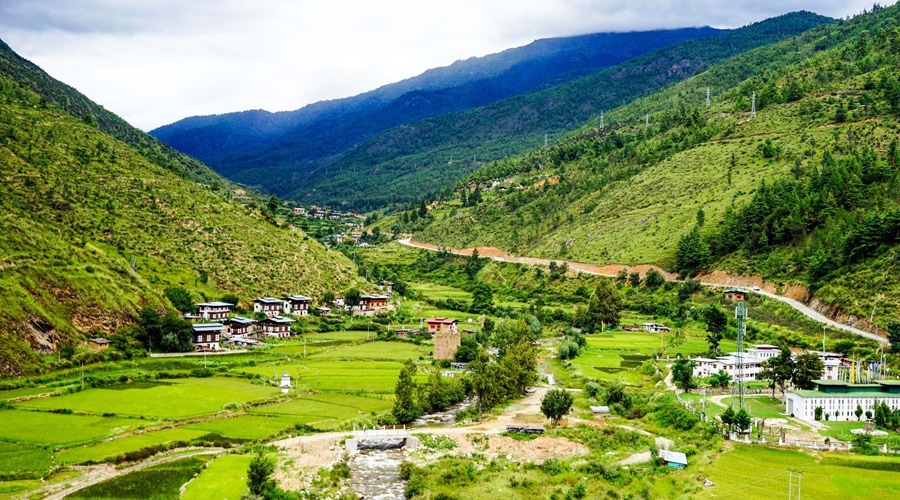 Thimphu Valley, Thimphu, Bhutan, Asia