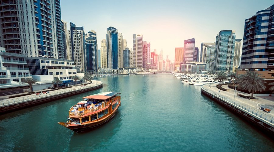 Dhow Cruise, Dubai Marina, Dubai, United Arab Emirates, Middle East