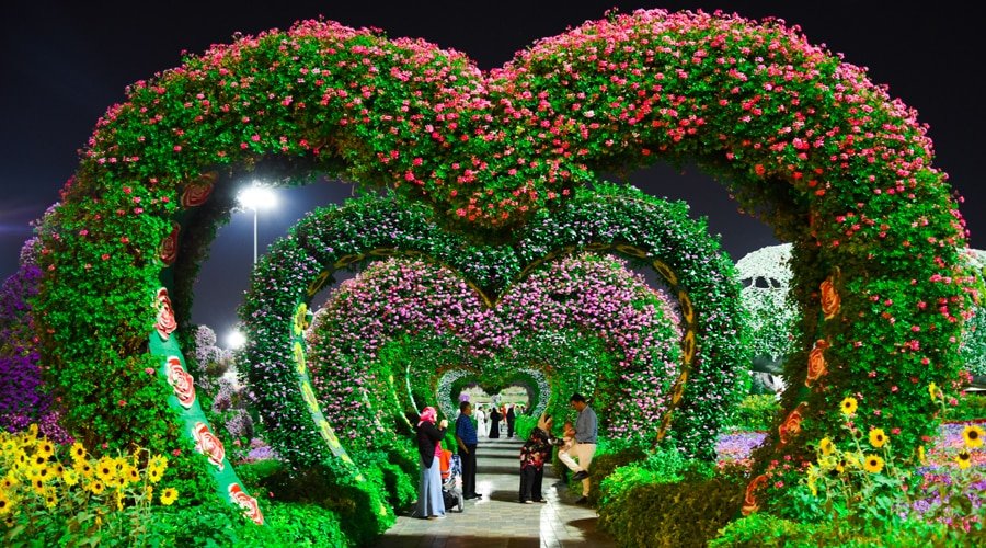 Dubai Miracle Garden, Dubai, United Arab Emirates, Middle East