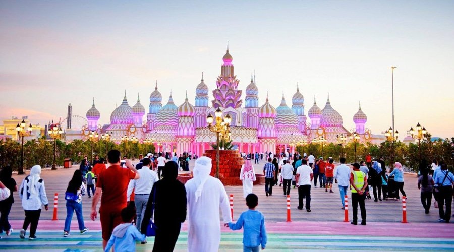 Gate of The World, Global Village, Dubai, United Arab Emirates, Middle East