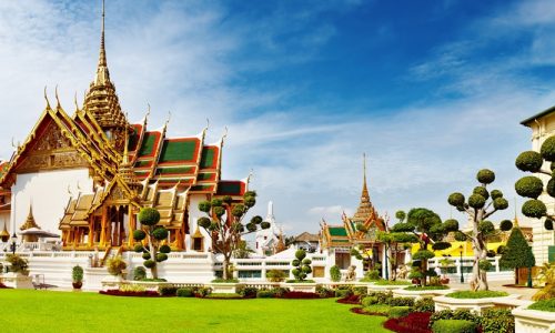 Wat Benchamabophit (The Marble Temple), Bangkok, Thailand, Asia