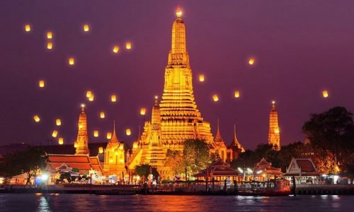 Wat Arun Ratchavararam Tempal of Dawn, Bangkok, Thailand, Asia