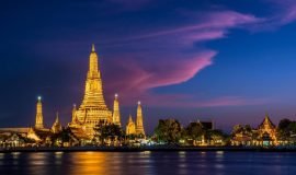 Wat Arun Ratchavararam Tempal of Dawn, Bangkok, Thailand, Asia