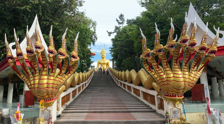 Wat Phra Yai Temple, Big Buddha Statue, Ko Samui, Thailand, Asia