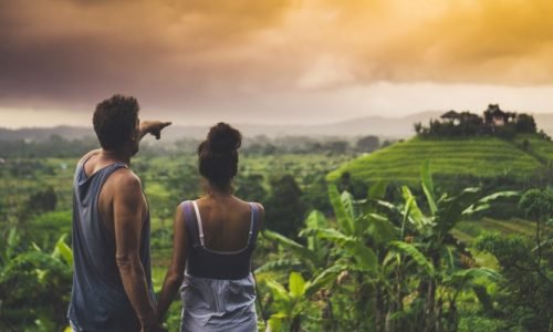 Romantic, Near Sidemen Valley, Bali, Indonesia, Asia