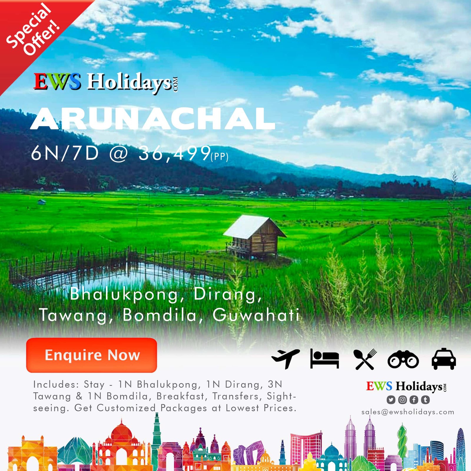 Arunachal 4N-5D @ 36499