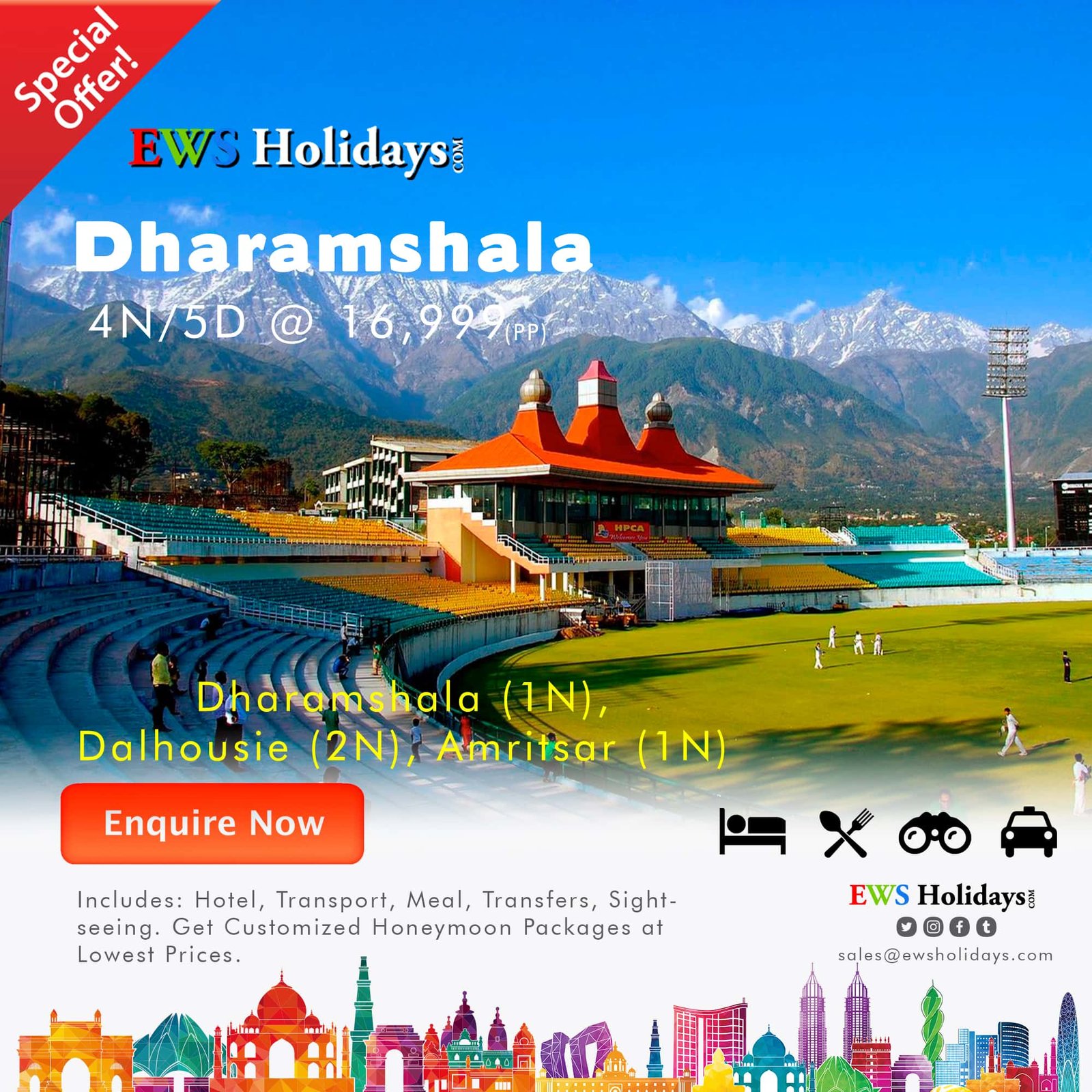 Dharamshala 4N-5D @ 16999-3