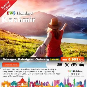 Kashmir Tour 3N/4D @ 6,999