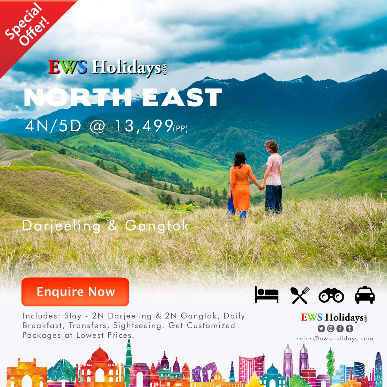 North East 4N-5D @ 13499