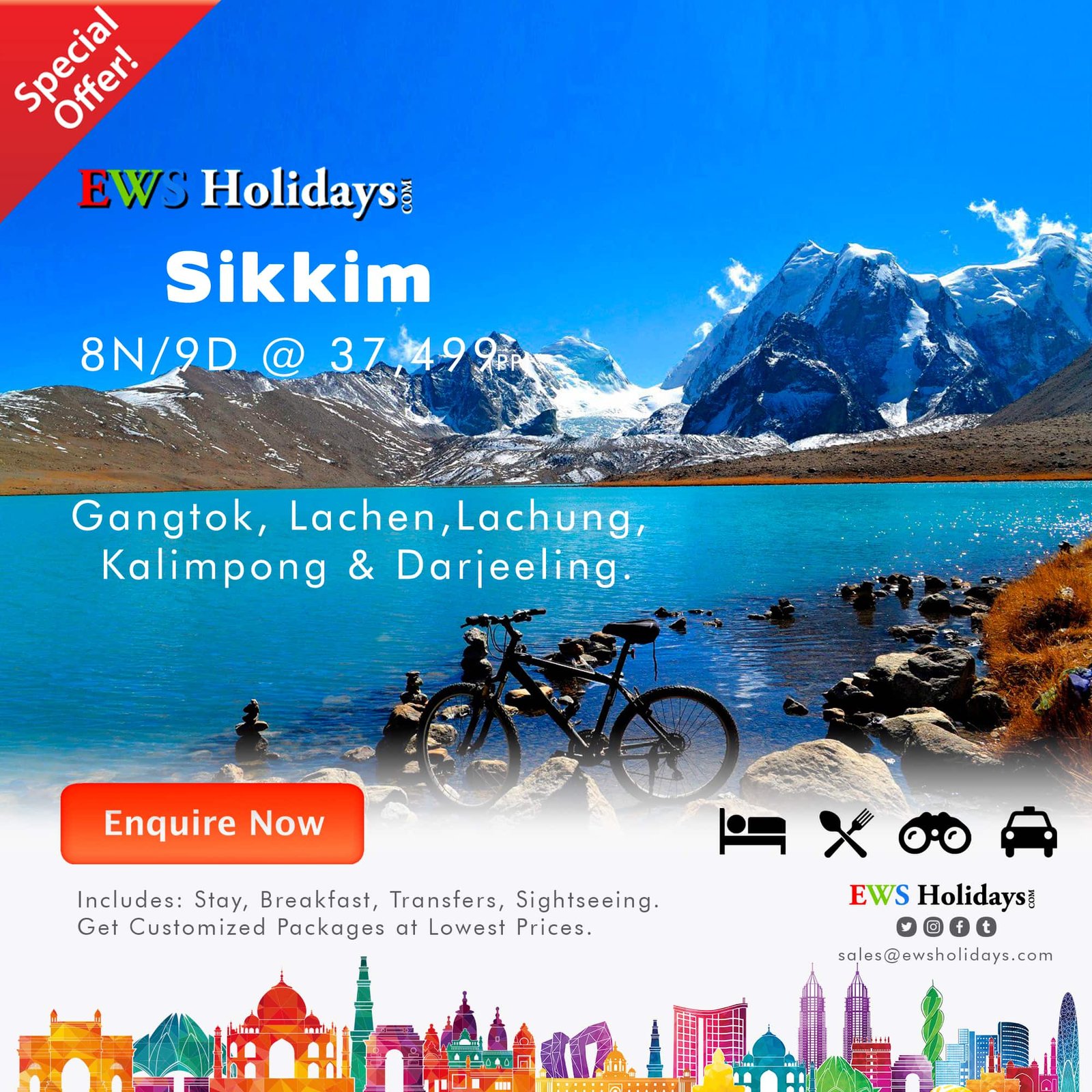 Sikkim 8N-9D @ 37499