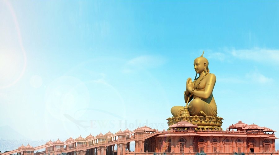 Swami Ramanuja Acharya, Statue Of Equality, Sri Ram Nagar, Kondapur, Hyderabad, Telangana, India, Asia