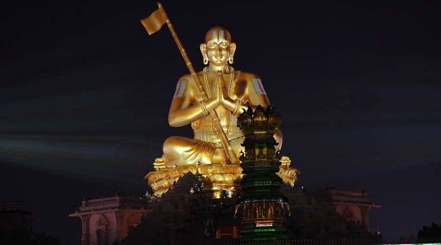 Swami Ramanuja Acharya, Statue Of Equality, Sri Ram Nagar, Kondapur, Hyderabad, Telangana, India, Asia