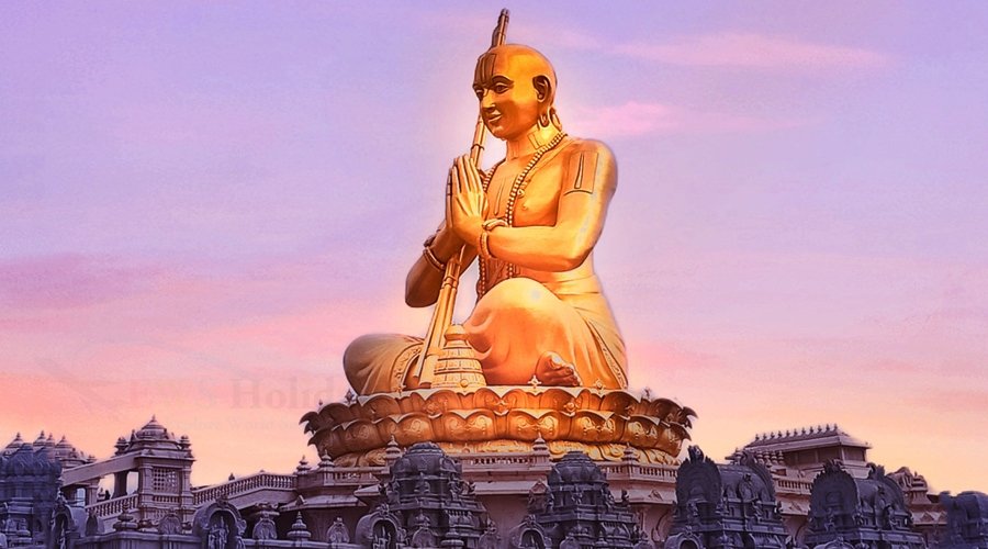 Swami Ramanuja Acharya, Statue Of Equality, Sri Ram Nagar, Kondapur, Hyderabad, Telangana, India, Asia