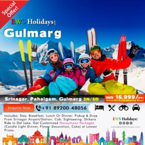 Kashmir Tour 5N/6D @ 16,999