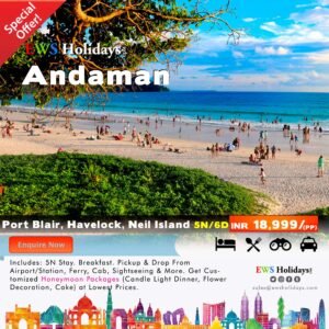 5N/6D Andaman Tour Package @ 18,999