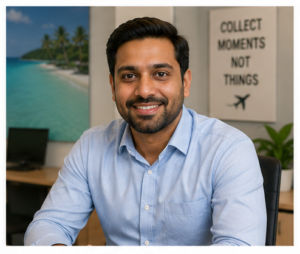 Vivek Menon, Maldives Testimonials, Outbound Travel Consultant • Kochi, Kerala